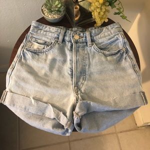 High waisted Jean shorts